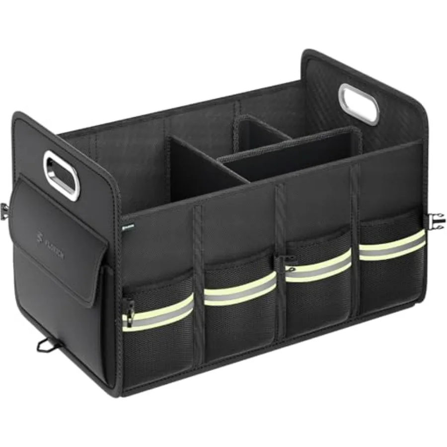 

Trunk Organizer for SUV Premium Waterproof Car Organizers and Storage Collapsible Multi-Compartment Truck Organizer Back Seat S