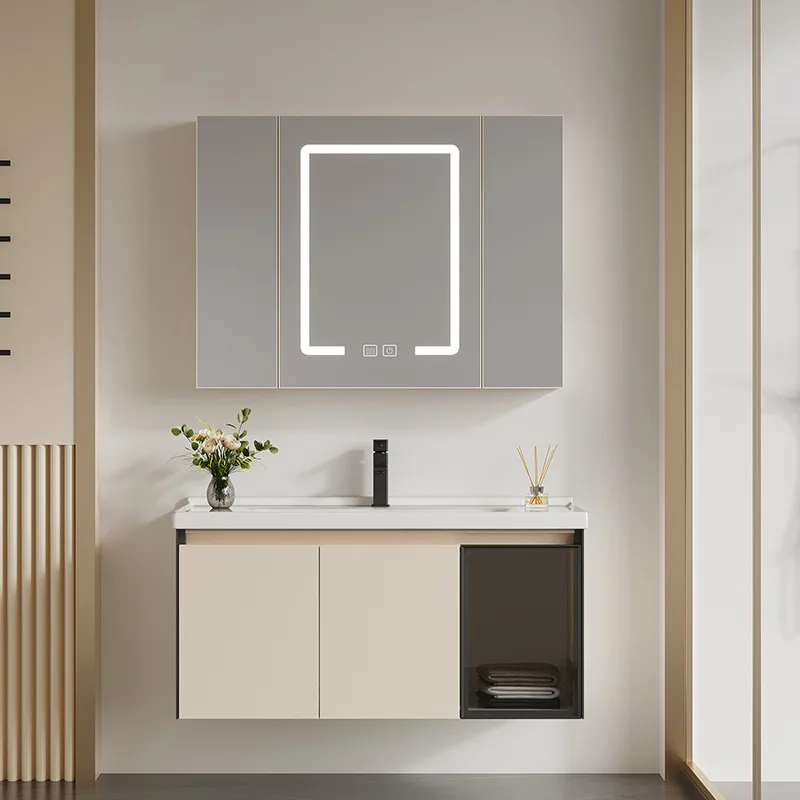 Gabinetes De baño De cerámica combinados, decoración De nuevo estilo moderno, gabinetes De baño, Villa, muebles para el hogar, Gabinete De Baño Lsysg