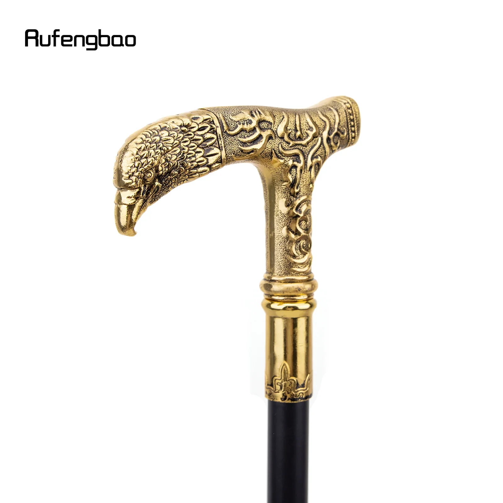 Golden Eagle Handle Luxury Walking Stick Party Fashion Elegant Walking Stick Decorative Cospaly Cane Knob Crosier 90cm