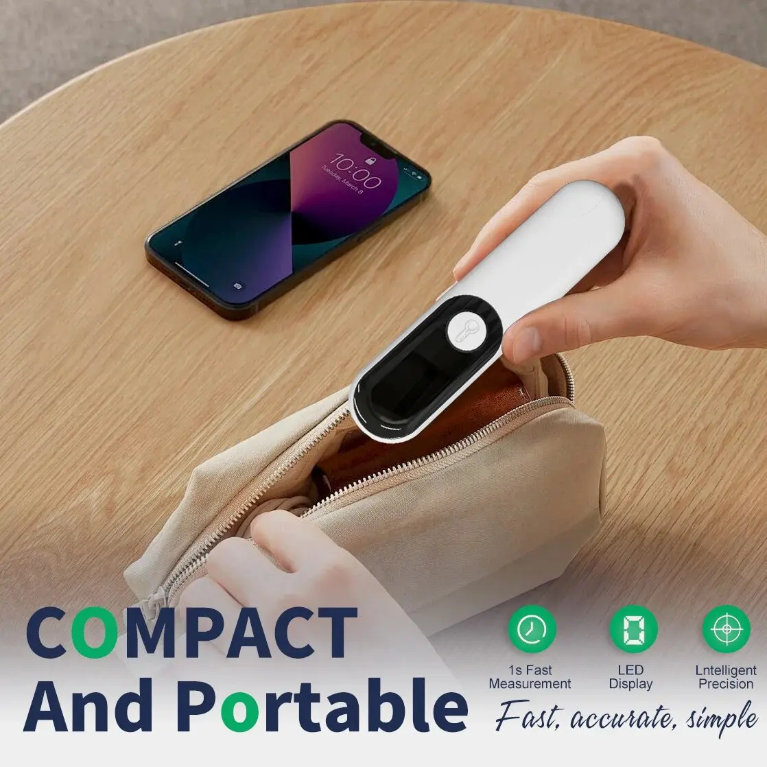 ميزان حرارة USB قابل لإعادة الشحن LED للجبهة، ميزان حرارة طبي رقمي بالأشعة تحت الحمراء، حمى درجة حرارة الجسم غير متصلة للطفل والكبار