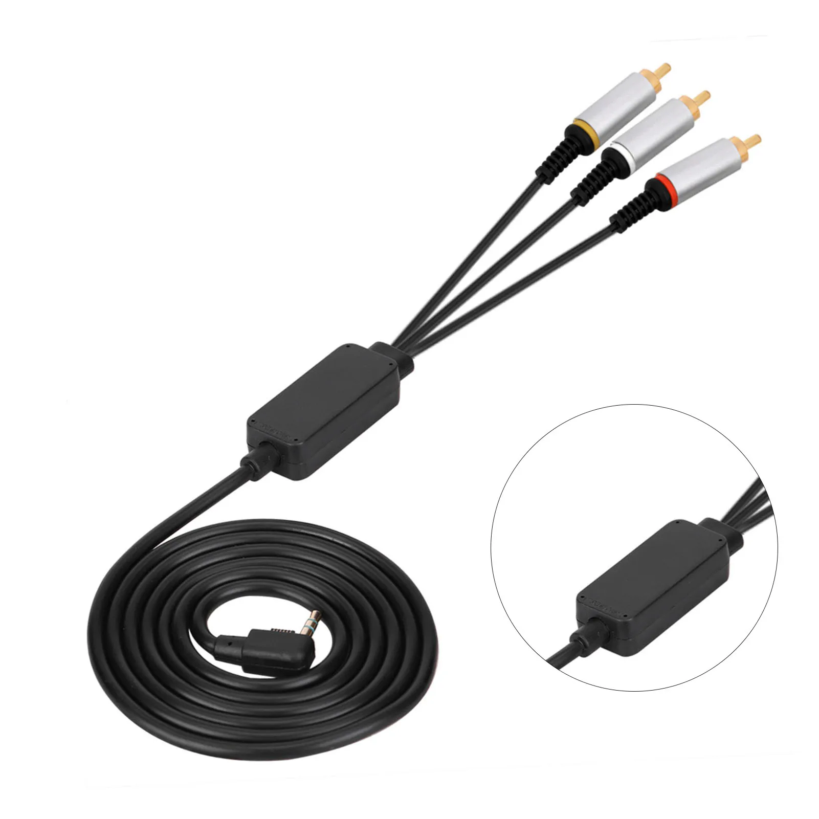 Console AV Cord  Professional Compact Audio Video Cord Eco Friendly Wear Resistant for PSP2000 3000 for Game Machine Store