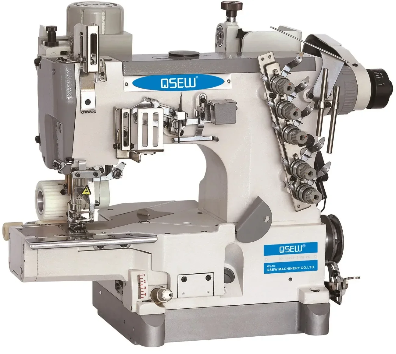 

QS-600D-PSW Direct Drive Cylinder Bed High Speed Rolled Pulle Interlock Sewing Machine with Auto Trimmer Sewing Machine