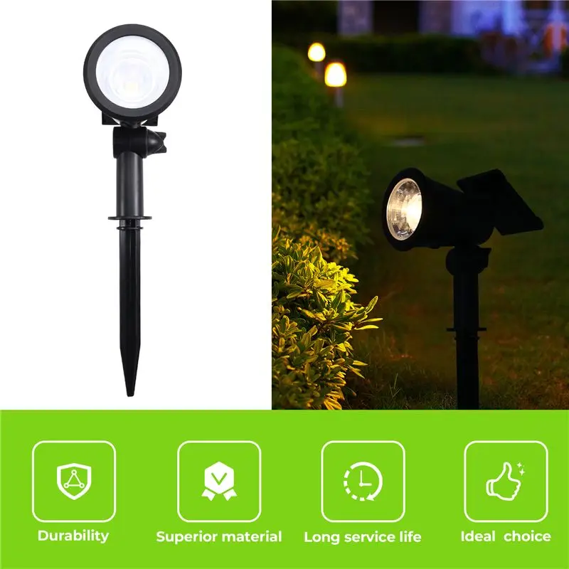 AEE2-الأضواء الشمسية في الهواء الطلق أضواء مقاومة للماء في الهواء الطلق مصابيح كشاف صغيرة الحجم لأضواء ساحة حديقة أضواء الزخرفية غير نافذ للمطر #2