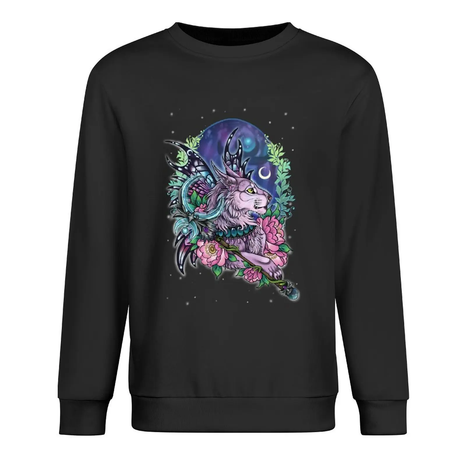 

Faerie Queen Night Elf Druid Cat Pullover men's clothes anime clothing autumn anime clothes sports sweatshirt man
