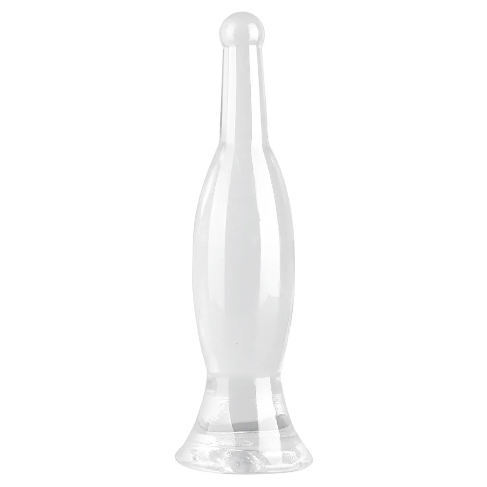 20-29cm Crystal Blue Vase Anal Plug Butt Plug Health Soft TPE Material Beer Bottle Shape Anal Dildo Adult Anal Sex Toy For Women view 6