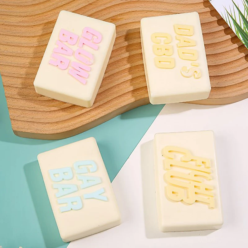 Fight Club Letters Soap Silicone Mold Rectangle Bath Bomb Lotion Bar Making Supplies Mould Cake Loaf Pan Accessories