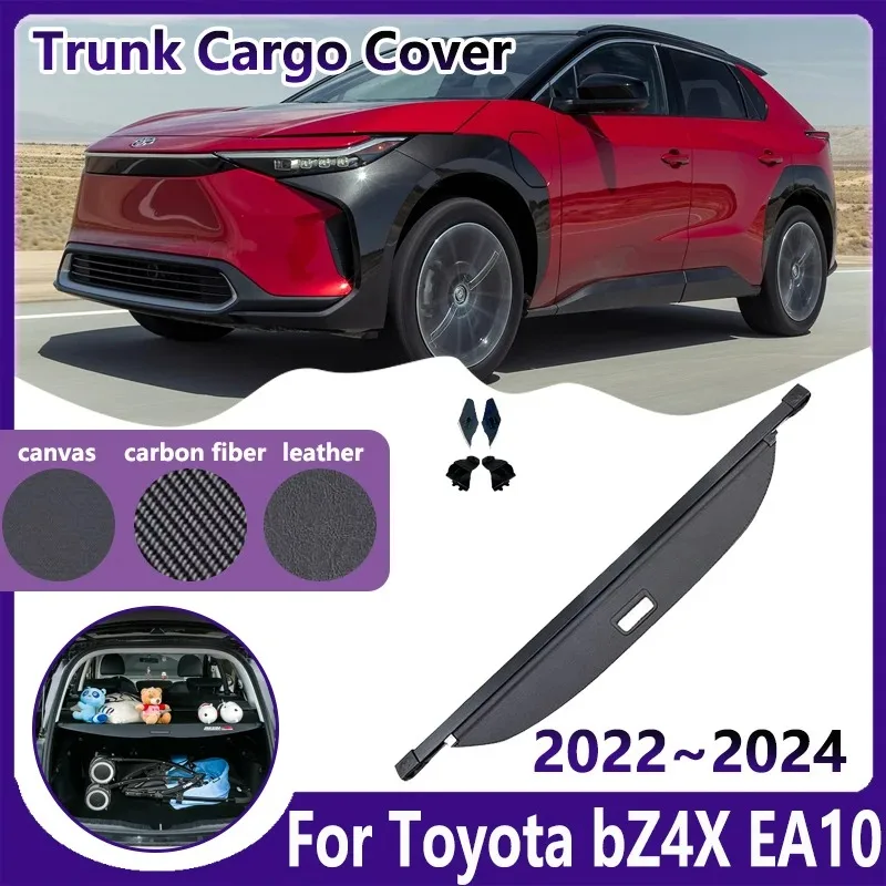 

Car Trunk Curtain for Toyota bZ4X Accessories 2023 2022 2024 Subaru Solterra EA10 Dedicated Cargo Cover Luggage Storage Shield