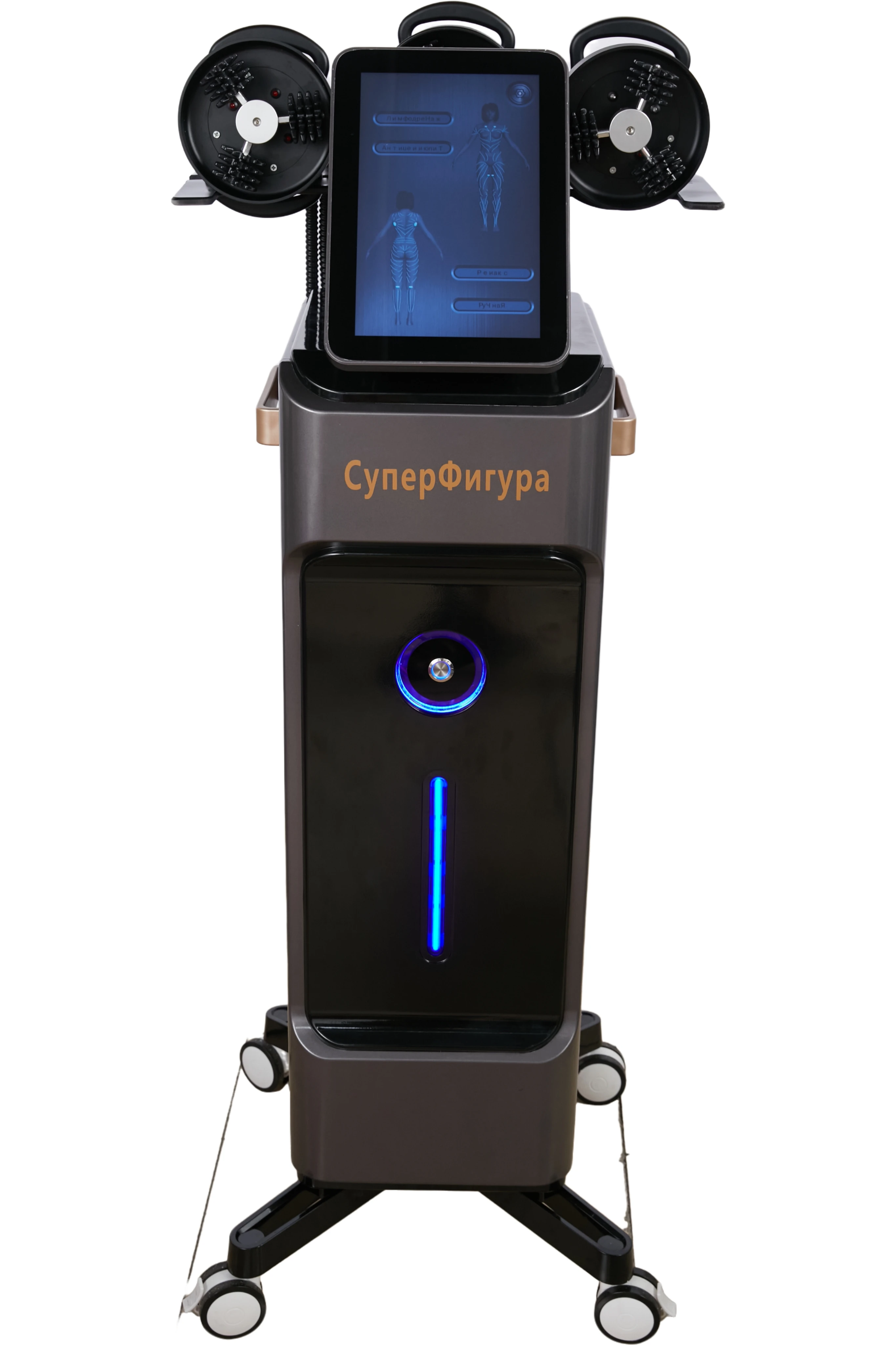 

Профессиональный массажер с ручкой из металлического сплава с двигателем с высоким крутящим моментом — мощная терапия глубоких тканей для лечения стойкого жира, боли от целлюлита