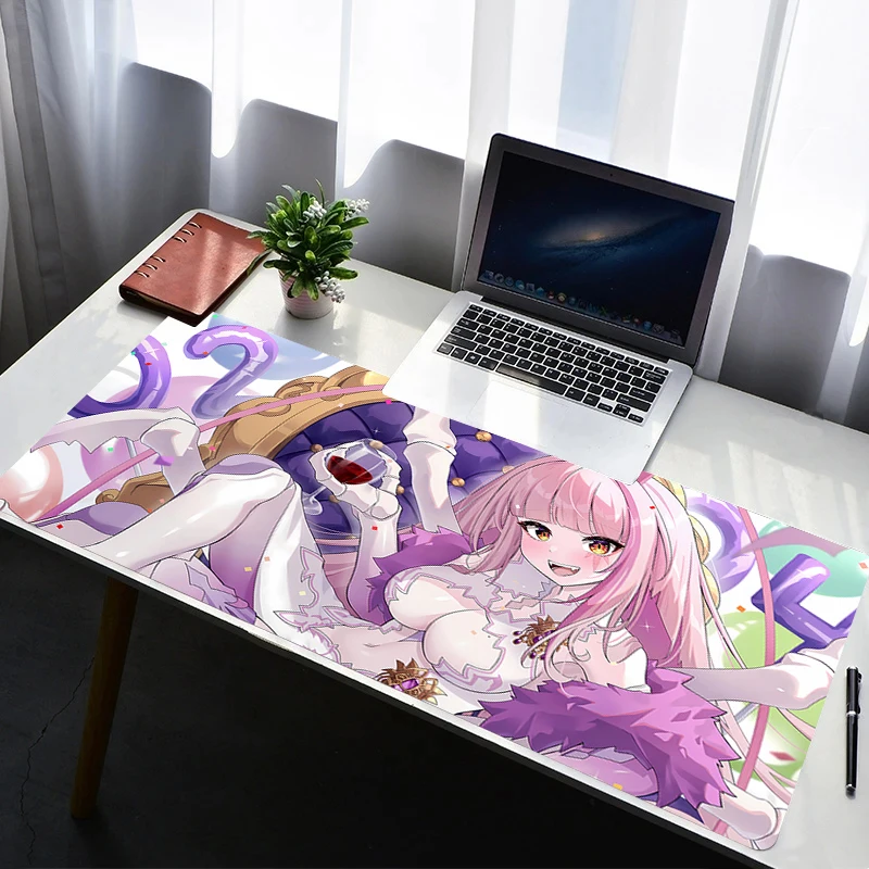 

Gaming Mouse Pad Anime Gamer Keyboard Pad Desk Mouse Mat VShojo Matara Kan Speed Rubber Cartoon Motbook Computer PC Mousepad