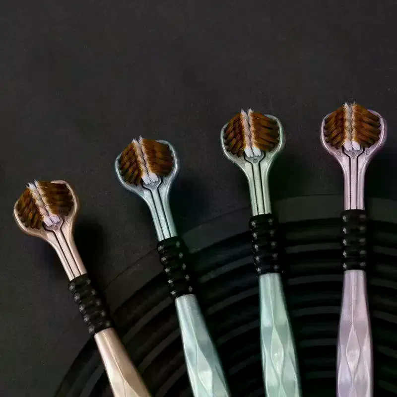 Advanced Household Cleaning Sided 1PCS/2PCS/4PCS/8PC Soft Toothbrush And Three Gingival Adult Protection Bristled Toothbrush