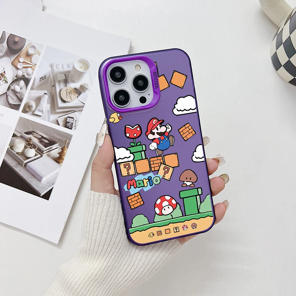 Classic Games Super Marios Phone Case for Huawei P30 P40 Mate 30 40 Pro Nova 7 Honor 50 Lens Creative Border Hard TPU PC Cover