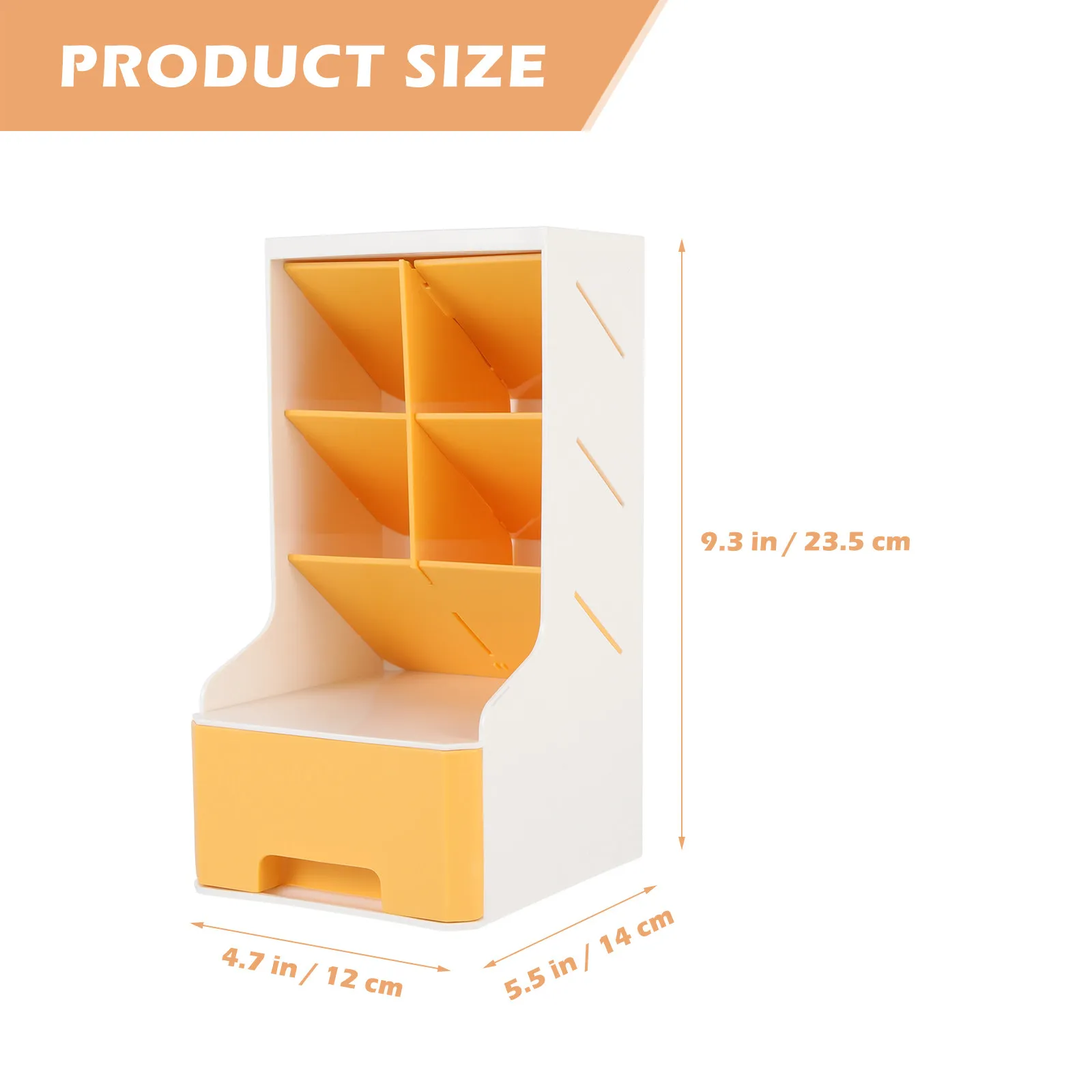 Multi-Layer Inclined Pen Organizer Stationery Case for Desk Storage Desktop Decoration Safe Material Long-Lasting Pen Holder