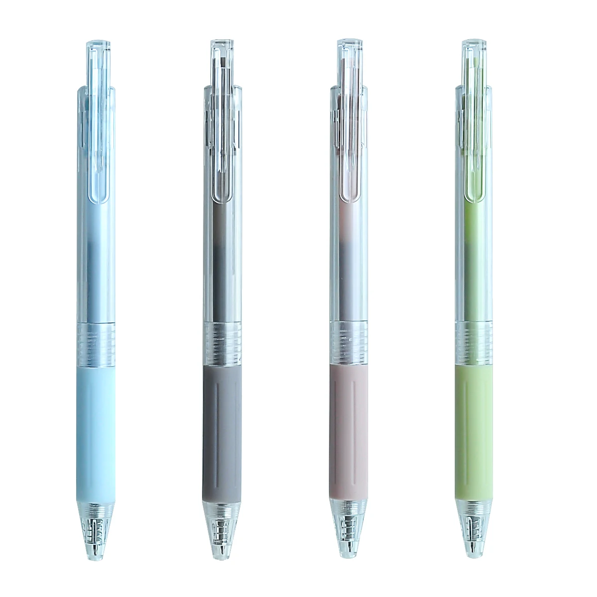 3/6/12pcs Color Gel Pen Comfortable grip, retractable gel pen, smooth writing ballpoint pen, 0.5mm black ink