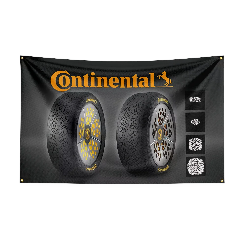 C-Continental-Tires Flag Flags Room Decoration Outdoor Decors Personalized Flags For Garage Bedrooms Home Tapestry Flag