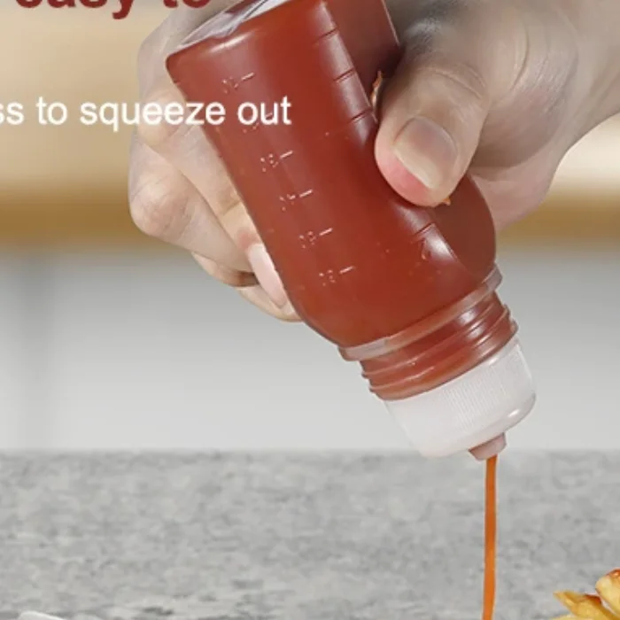 30/60/100ml Mini Squeeze Bottles Ketchup Condiment Sauce Bottle Honey Mustard Salad Dressing Sauce Bento Container Kitchen
