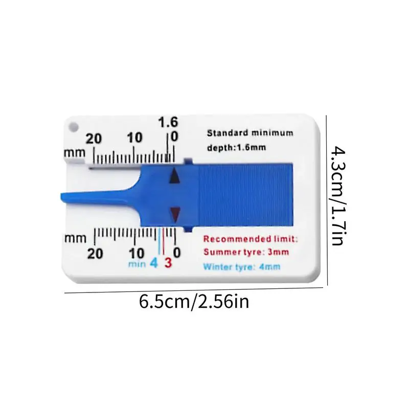 Ручной инструмент для измерения глубины протектора шин 0-20 мм