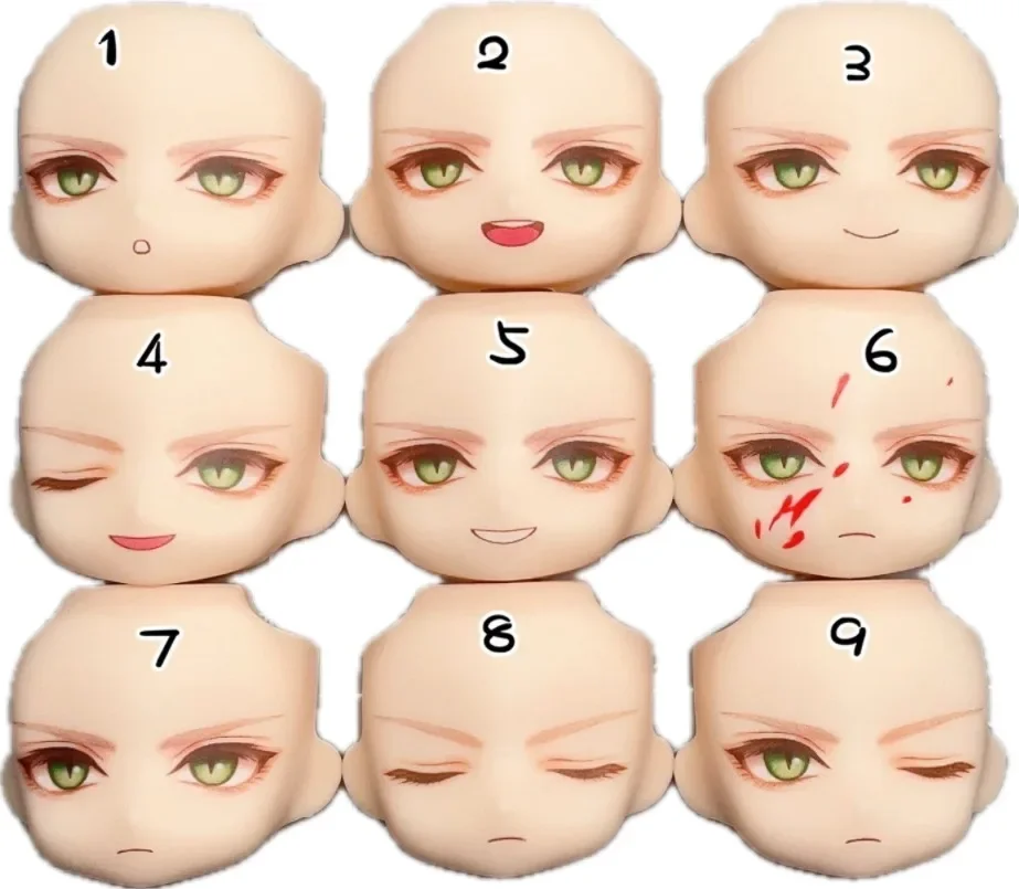 Sephiroth Ob11 Face  Faceplate Handmade Water Sticker Faceplates  Anime Game Cosplay Toy Accessories Free Shipping