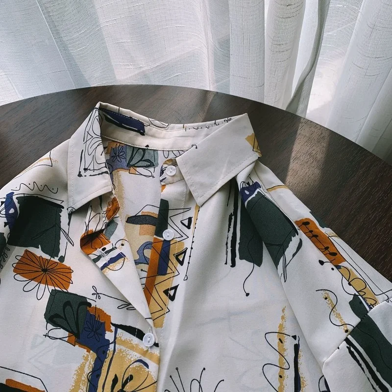Shirts Women Vintage Short Sleeve Summer Sun-proof Newest Teens Harajuku Retro Chic Temperament Tops Cute Classy Clothes Ulzzang