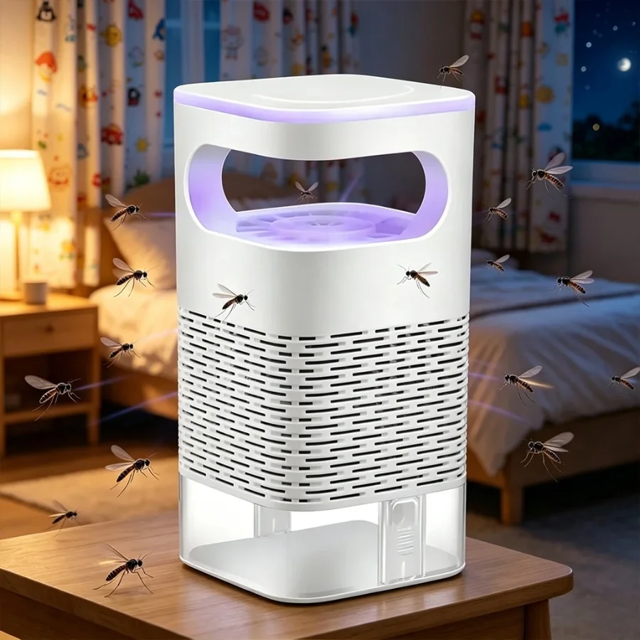 Household LED Mosquito Lamp Photocatalytic Inhalation Mosquito Repellent USB Fly Killer Light for Indoor Home Mosquito Control