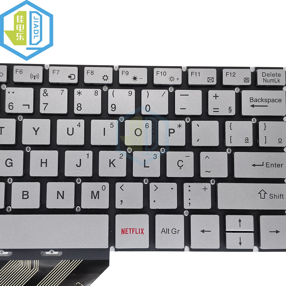 PT-BR Brazil Brazilian Keyboard For Multilaser Notebook 2 EM 1 M11W Prime PC301 PC302 PC303 Portuguese Keyboards NETFLIX Keycap