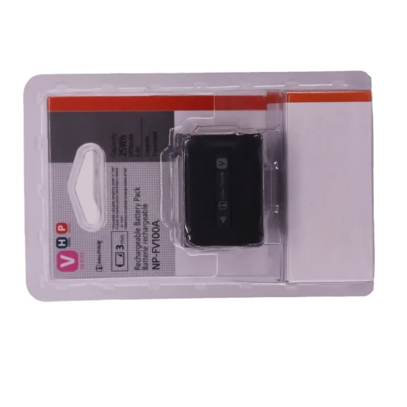 Bateria NP-FV100A de alta capacidade 3410mAh para filmadora Sony PXW-Z190 PXW-Z150 PXW-X70 FDR-AX700 FDR-AX60
