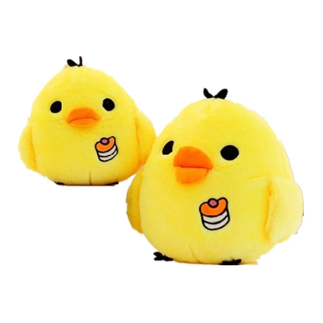 

15CM nostril small yellow chicken doll Big fat chicken small yellow chicken cute cartoon throw pillow plush toy