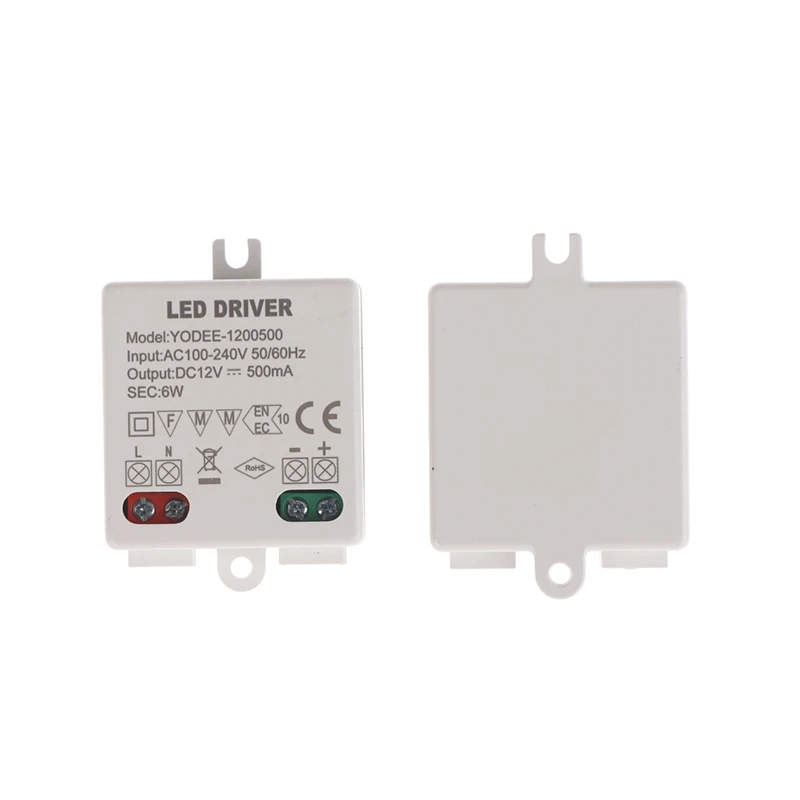 1pc DC12V 24V Power Supply Constant Voltage Switching 3W 6W 12W Lighting LED Transformer 250 500mA 600 830mA 1.0mA Power Adapter