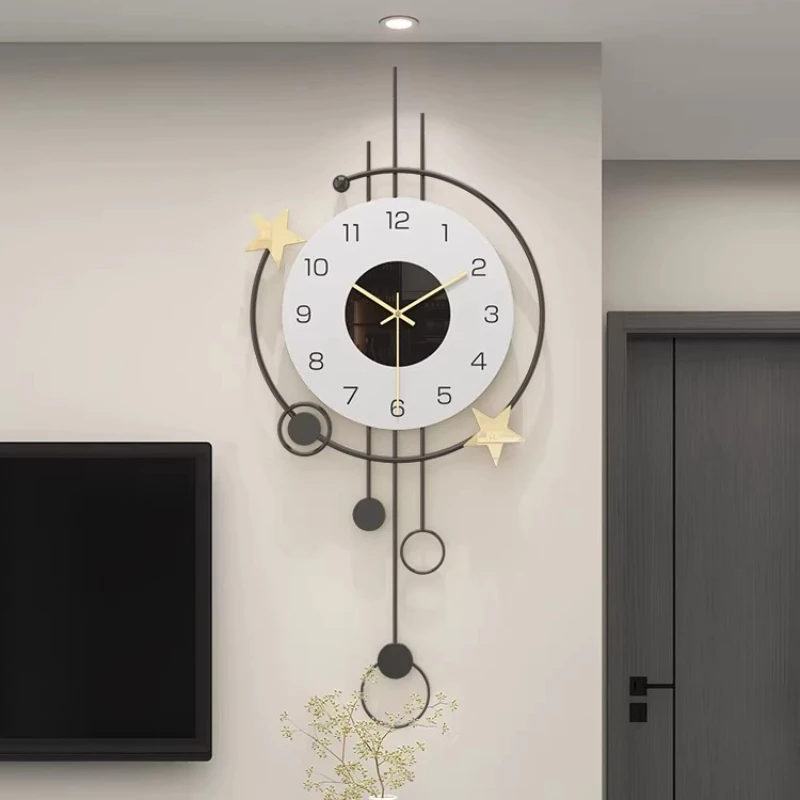 Led Wall Clock Digital Wall Clocks Living Room Room Decorating Interior Radio Wave Timepiece Luxury Interior Antiques Wifi Watch