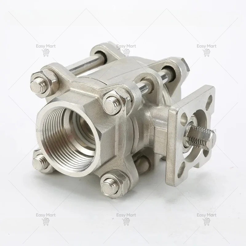 304 stainless steel three-piece ball valve GQ11F-16P steam manual internal thread ball valve