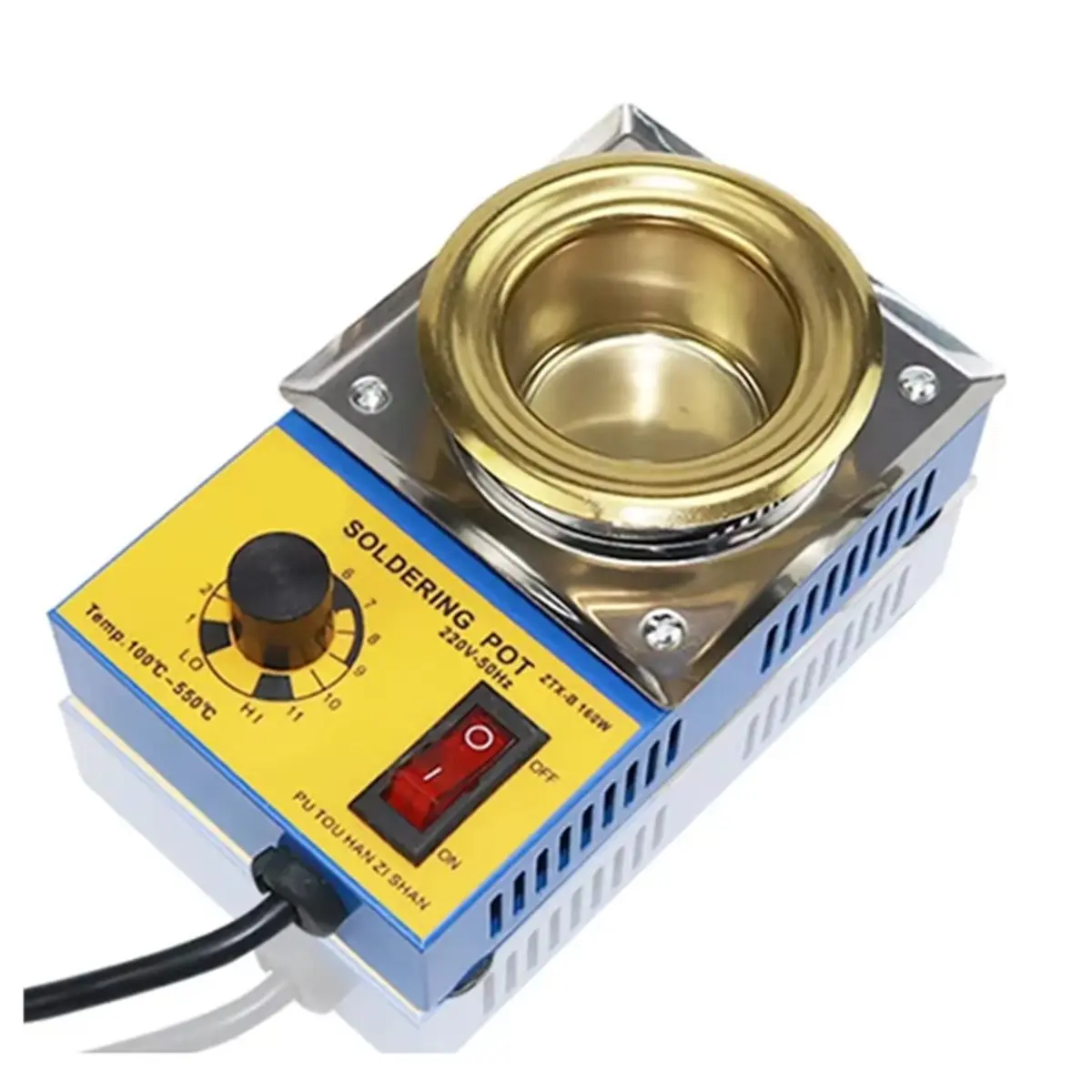 DT75BG Adjustable Temperature Tin Melting Furnace 160W Solder Pot Tool High Quality Lead-Free Soldering Bath EU Plug