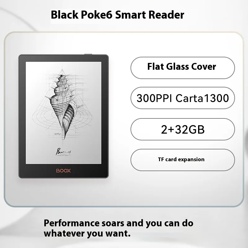 New 6 inch Boox Poke 6 and Poke 6S e-Readers Reader Ink Screen