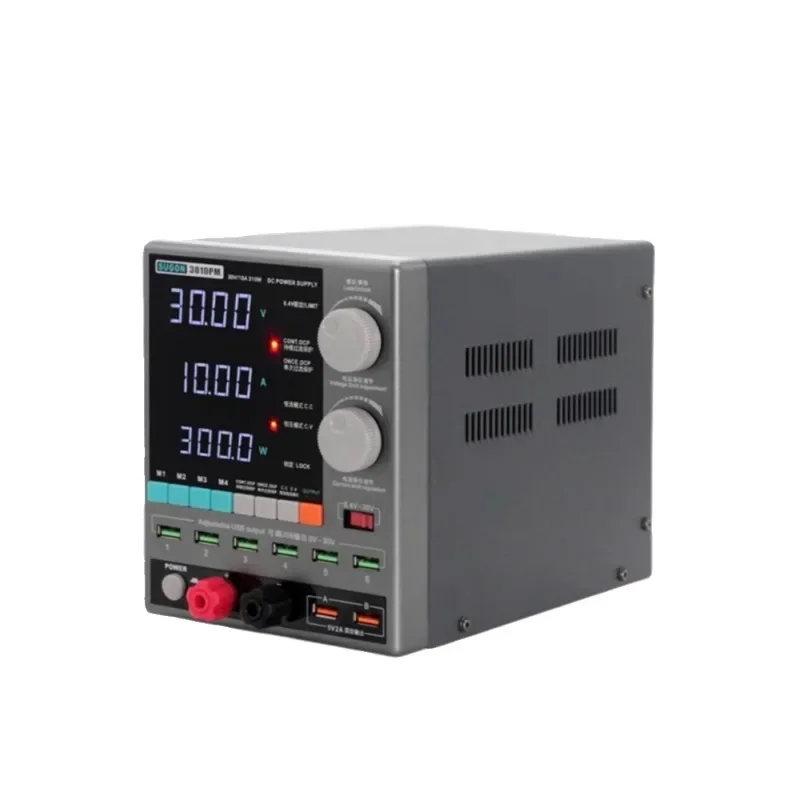 3010PM voltage regulator power meter 30V10A high power 300W mobile phone repair DC regulated ammeter