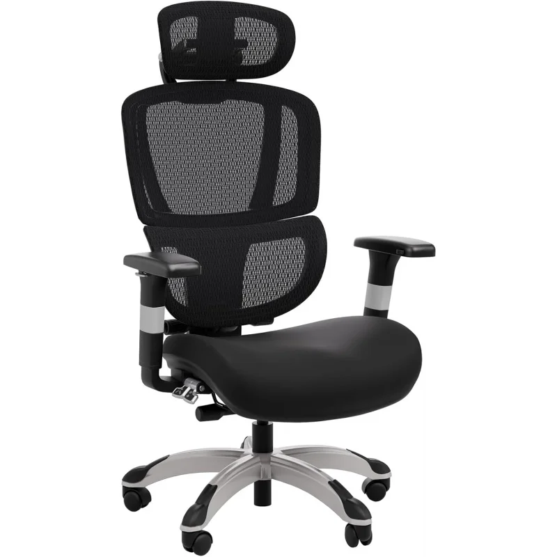 

Black Ergonomic Mesh Task Chair – Breathable Lumbar Support, Swivel & Adjustable Home Office