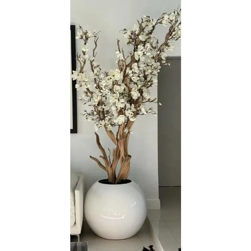 Bonsai Artificial Indoor High Quality Trees Potted Flower Pots Ornamental Cherry Blossom Trees