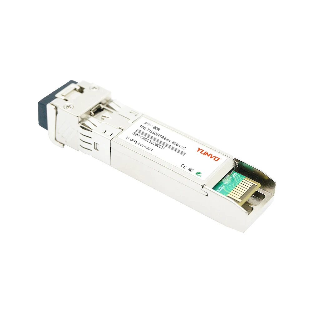 Yunvo SFP-10G-BX-D-80KM SFP-10G-BX-U-80KM 10G SFP 80km BIDI Optical Transceiver