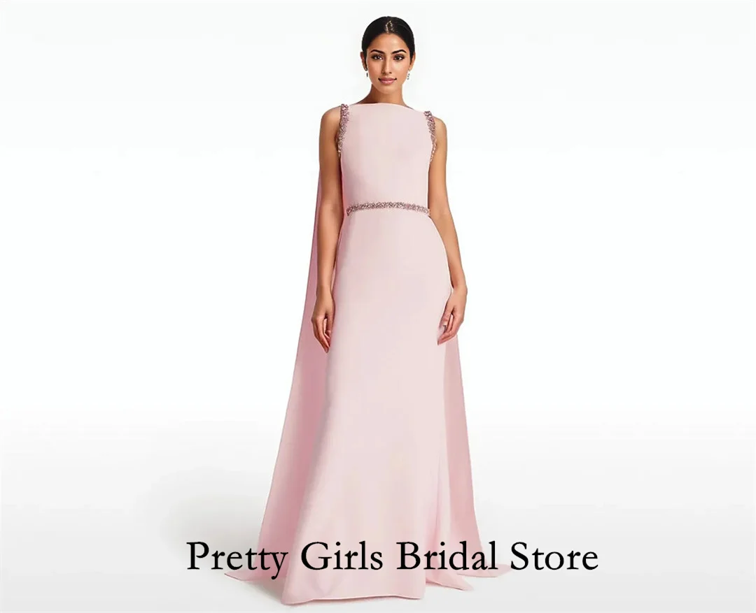 อาหรับสไตล์มอร์เดน Draped คริสตัลชุดราตรีที่กําหนดเอง Mermaid อย่างเป็นทางการแม้ว่าแม้ว่าด้านข้างพรหม Growns Party ผู้หญิงเจ้าสาว