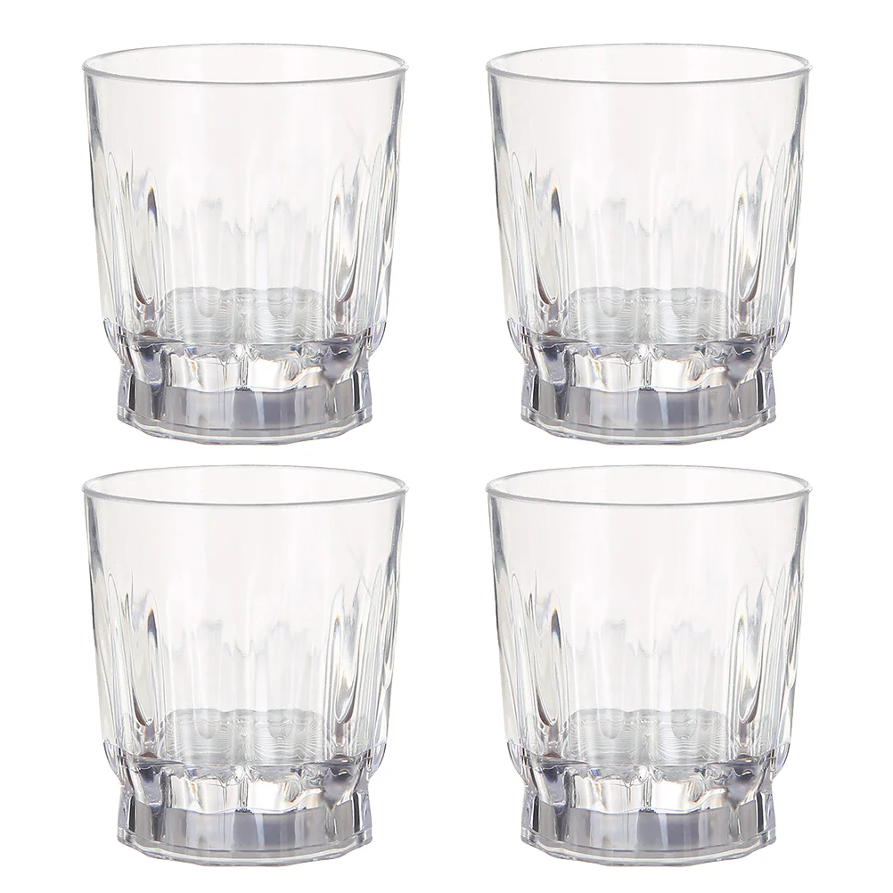 4 Pcs Glowing Glass Glasses Cups Light Party Favors LED Shot Plastic Luminous Drinking Bar