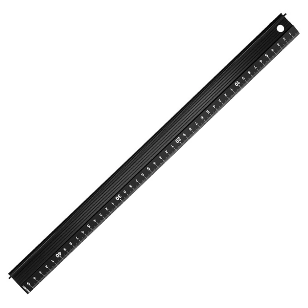 Protective Ruler Non-slip Aluminum Alloy Straight Ruler Leather Cutting Auxiliary Ruler Multi-function Woodworking Drawing Tool