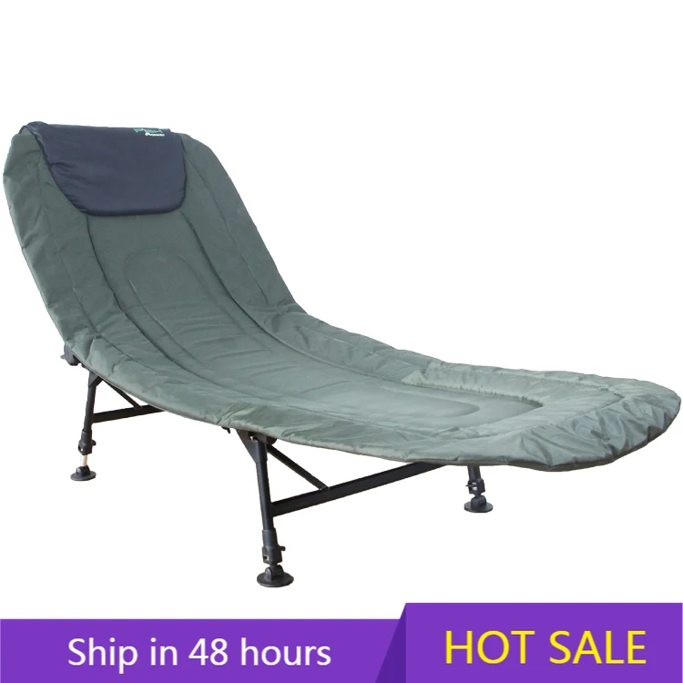

YTYIN Selco Outdoor Oxford Fabric Steel Folding Adjustable Leg 4 Season Carp Bivvy Fishing Portable Bed Chair