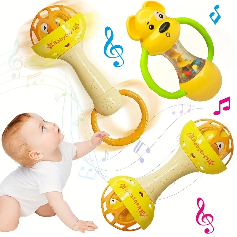 Jouet sensoriel interactif à manivelle, favorisant le développement auditif, cadeau idéal pour les anniversaires ou Halloween Noël