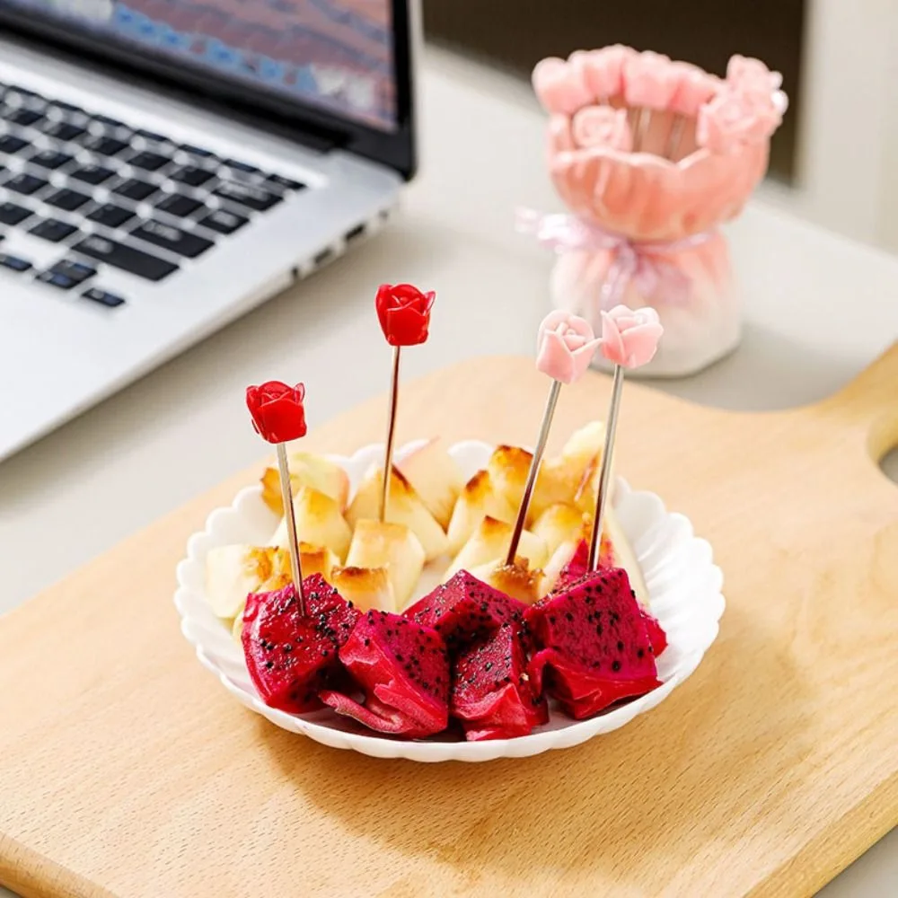 

Набор керамических вилок для фруктов в стиле Ins, креативные керамические вилки для фруктов, декоративные для дома