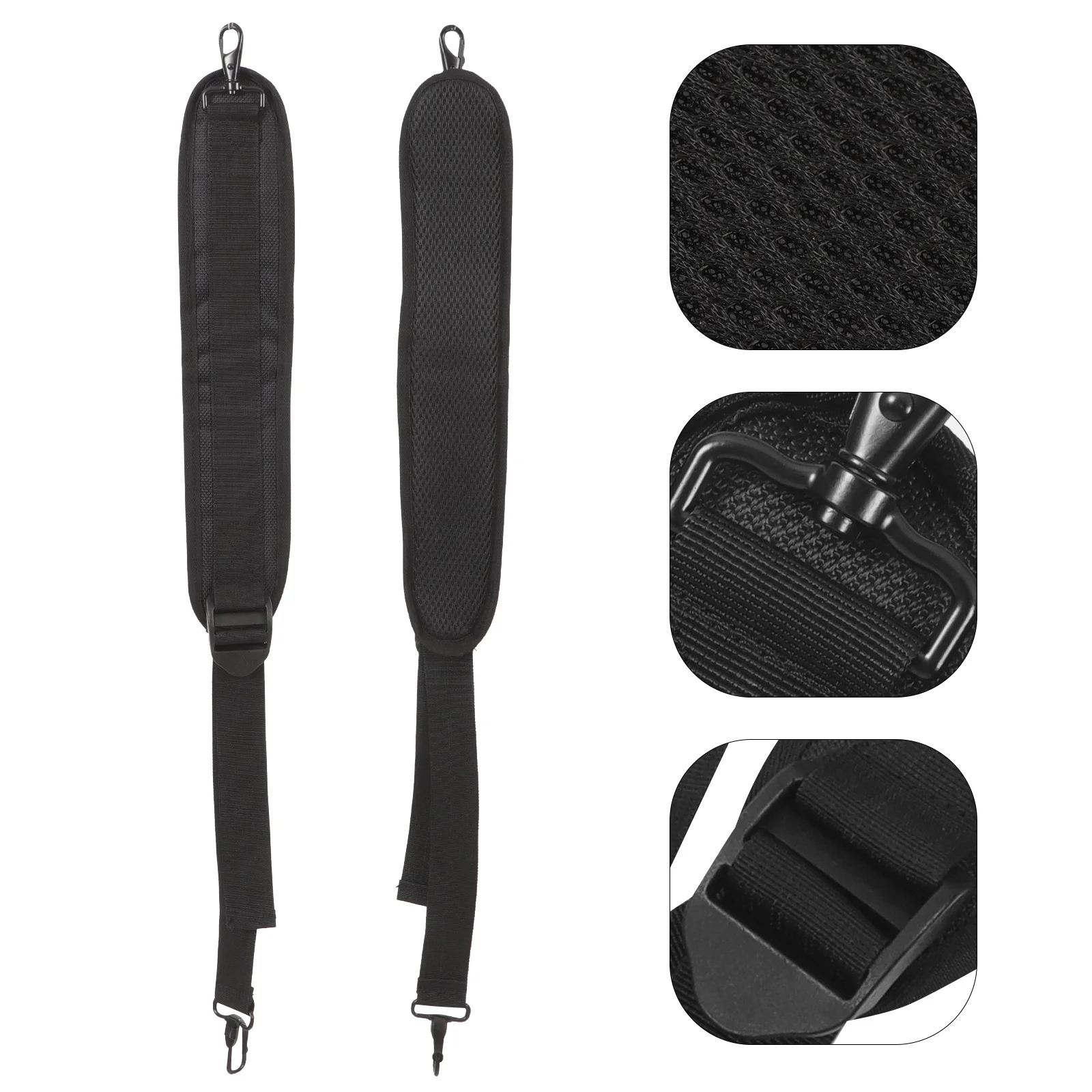 

2Pcs Comfortable Breathable Padded Shoulder Strap Adjustable Replacement for Instrument Case Violin Guitar Bag