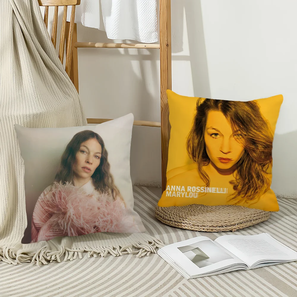 غطاء وسادة حراري للمغنية آنا روسينيلي وسائد مكتبية مناسبة لغطاء الوسادة المزخرف لغرفة نوم السيارة #2