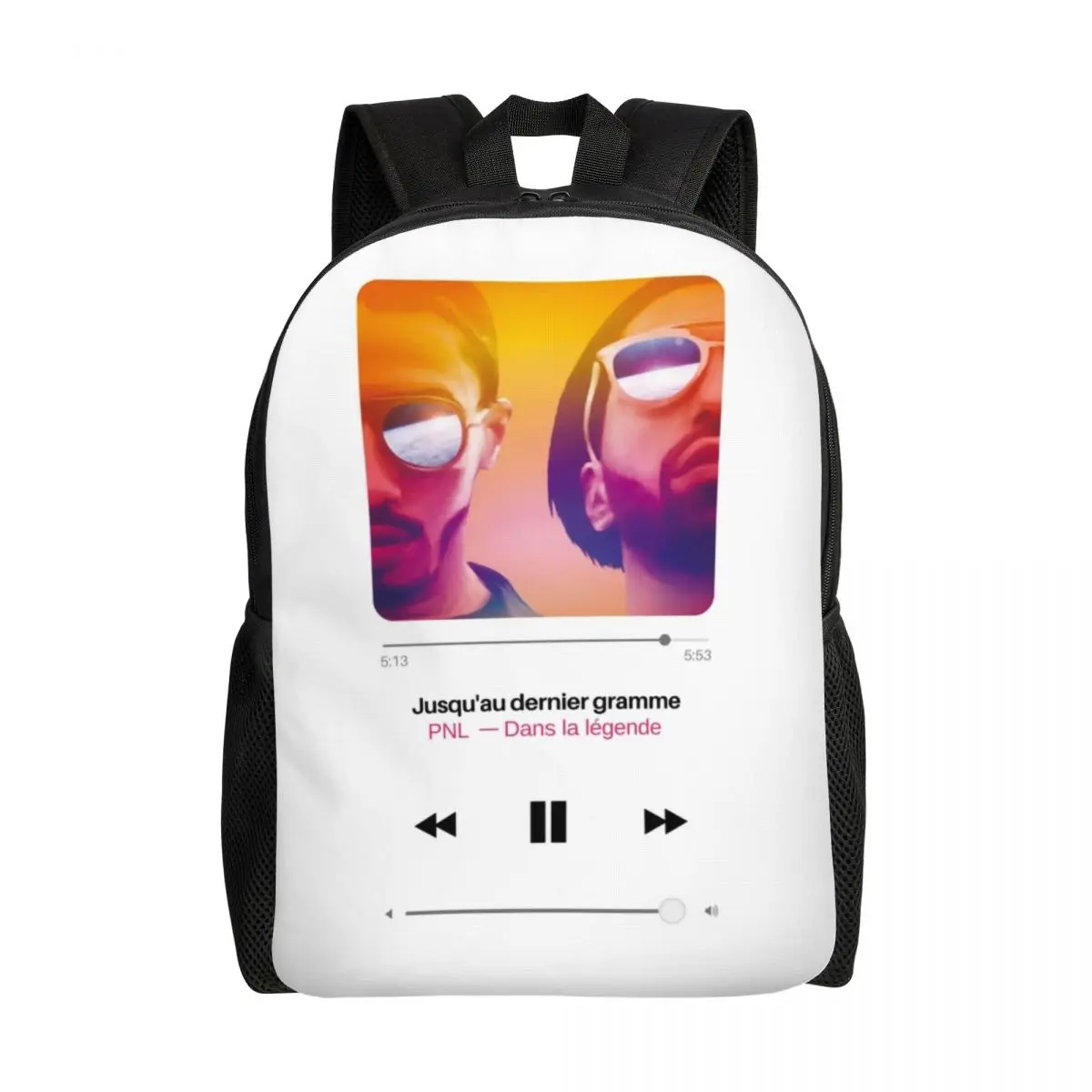 

French Rapper Music PNL Travel Backpack Men Women School Laptop Bookbag Le Monde Chico College Student Daypack Bags