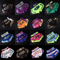 Muay Thai Shorts MMA Kickboxing Fight Pants Retro Grappling Sparring Combat Martial Arts Clothing Boxing Shorts Men Women Child