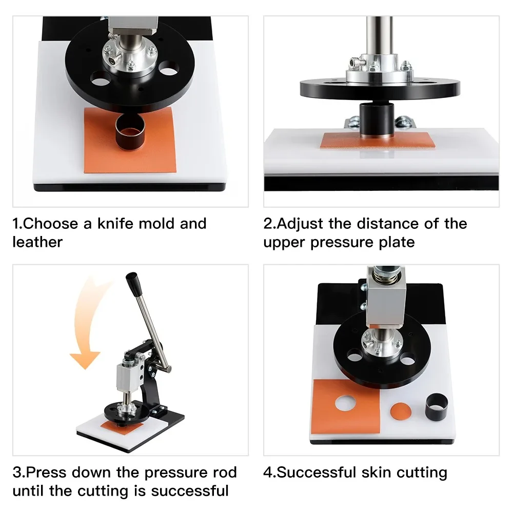Small Manual Die Cutting Machine Precision Paper Cutting Press for Card Making Leather Crafting