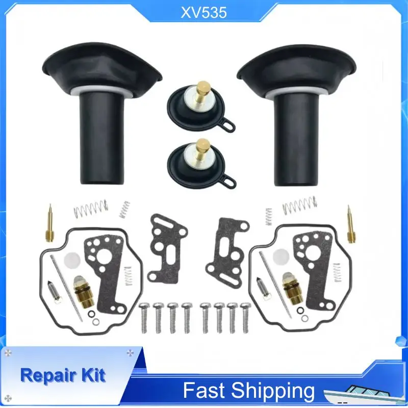 

2SET Repair Kit For Yamaha Virago XV535 XV 535 1990-2001 Plunger Float Diaphragm Motorcycle Carburetor