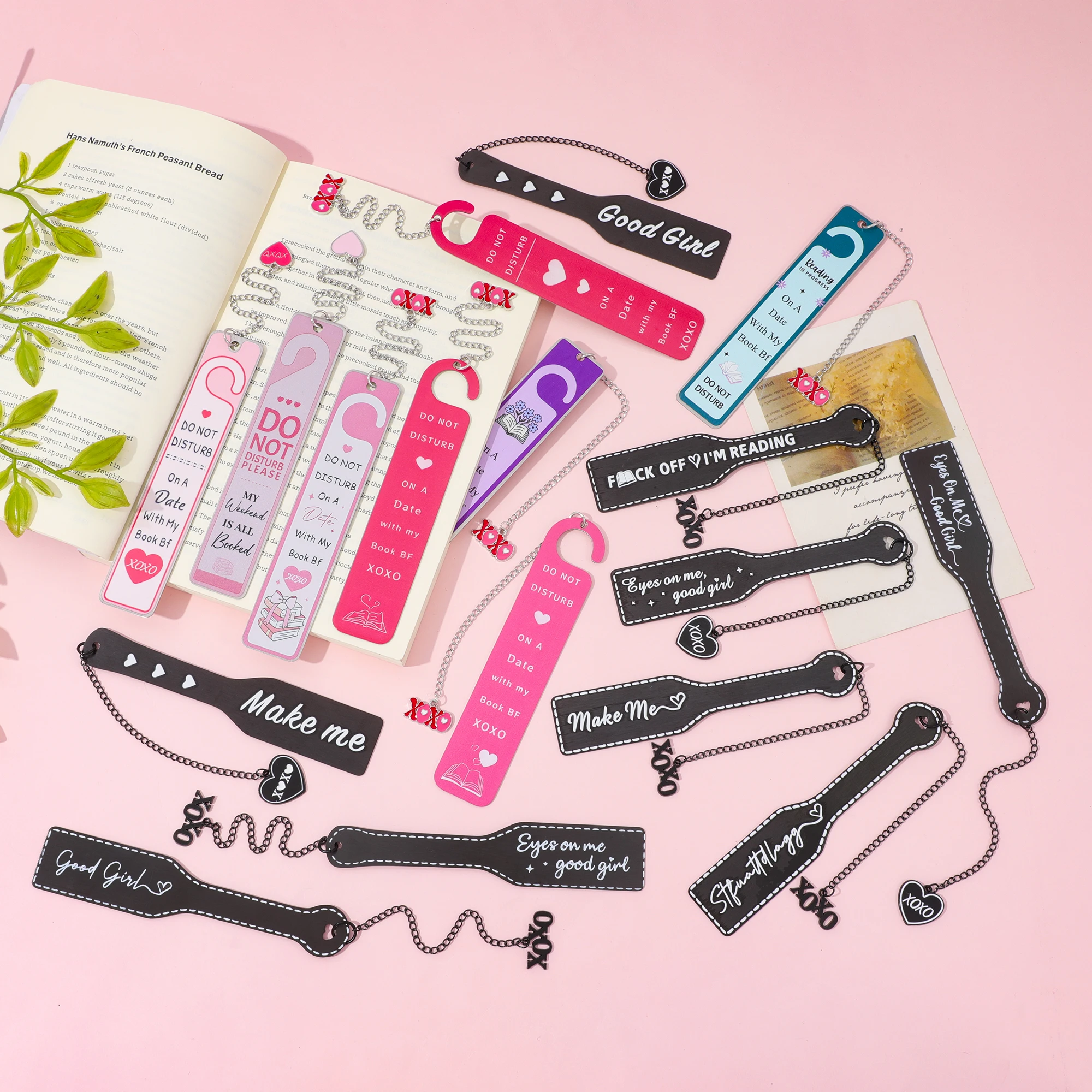 

Dark Romantic Metal Bookmarks Random 1PCS Spicy Book Lover Book Accessories Valentine's Day Gift for Women