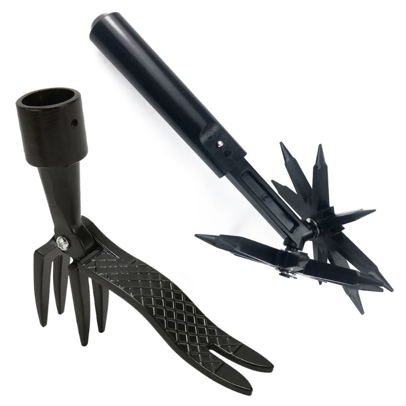

Garden loosening tool set, standing weeding and rooting device + handheld grass looser