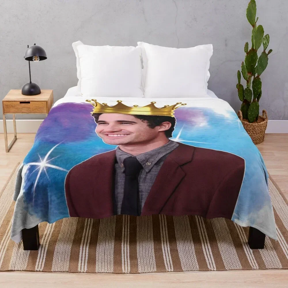 

Darren Criss Watercolour Throw Blanket Outdoor Soft Blanket for Picnic Beach Camping
